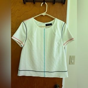 Boundary for Anthropologie detailed white top